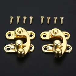 2 Pcs 29*33mm Furniture Hardware Locked Box Suitcase Toggle Latch Clasp Buckles Antique Right Lock Zinc Alloy Wooden Box Hasps