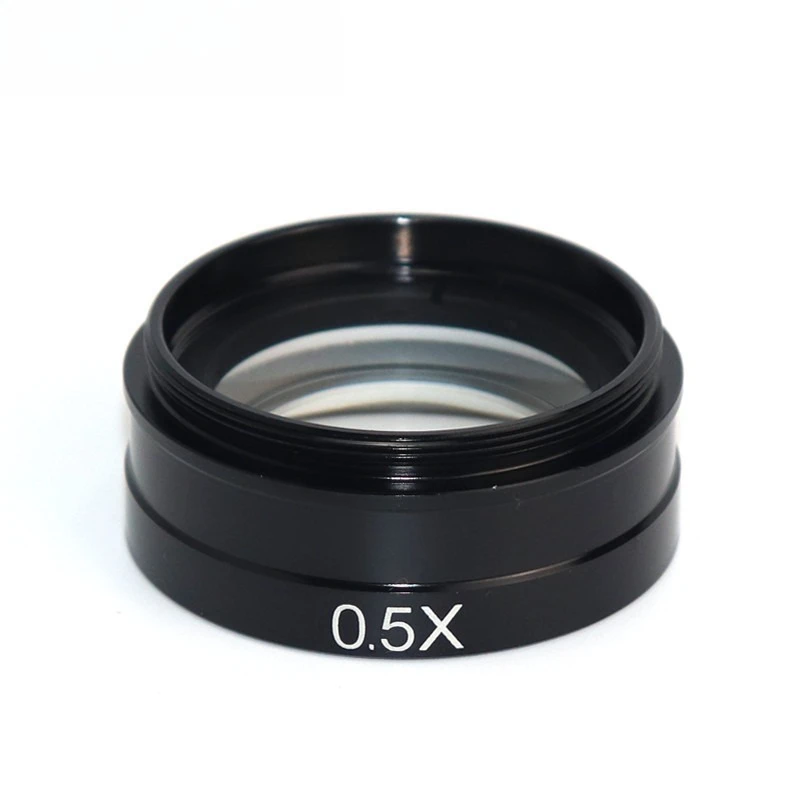 Auxiliary Objective Lens for 0745/WD100 Monocular Lens Industrial Microscope Booster Reduction Objective 0.3/0.35/0.5/0.7/ 2X