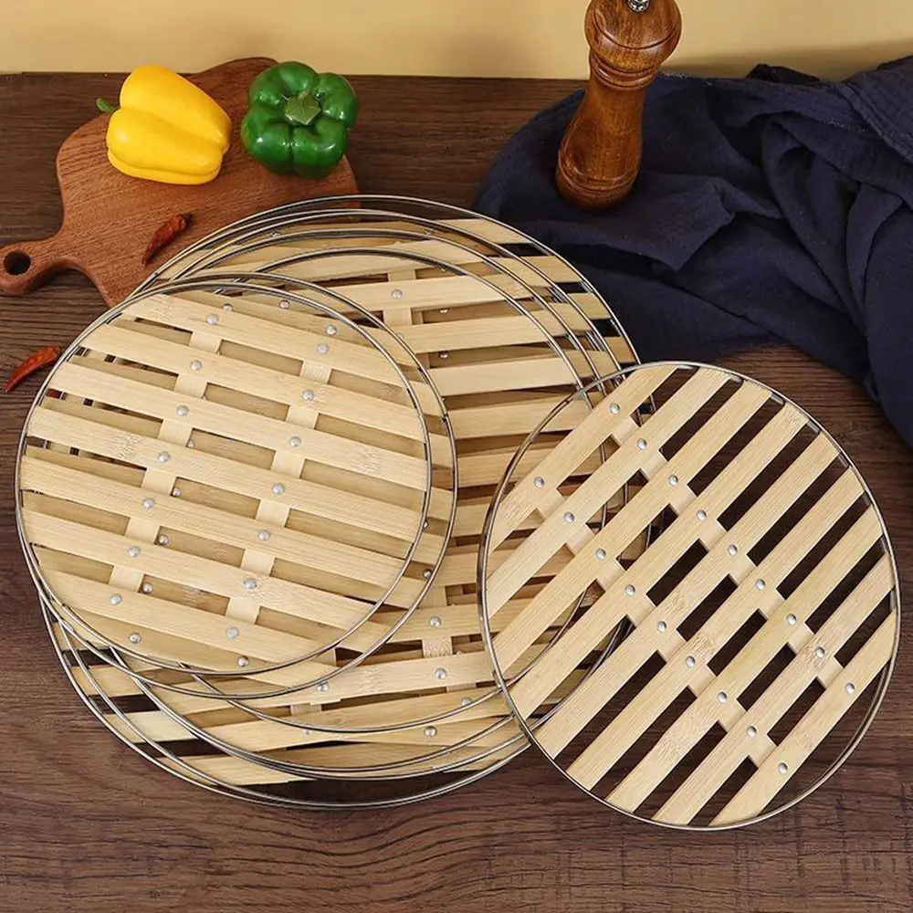 

Durable Bamboo Steamer Liner Non Stick Reusable Steaming Rack Round 22-30cm Steaming Tray Kitchen Cooking Accessories