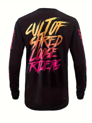 Imagen 2 del producto Camisetas holgadas para ciclistas para hombres y mujeres, camiseta para descenso de motocross DH, camiseta para bicicleta de montaña BMX, enduro, mtb, camiseta para ciclista