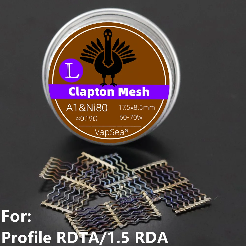 5PCS/10PCS Clapton Nexmesh Coil Ni80 Mix A1 Replacement Mesh Heat Wire For Profile RDTA /1.5 RDA/Kylin M/M Pro/Zeus X Mesh