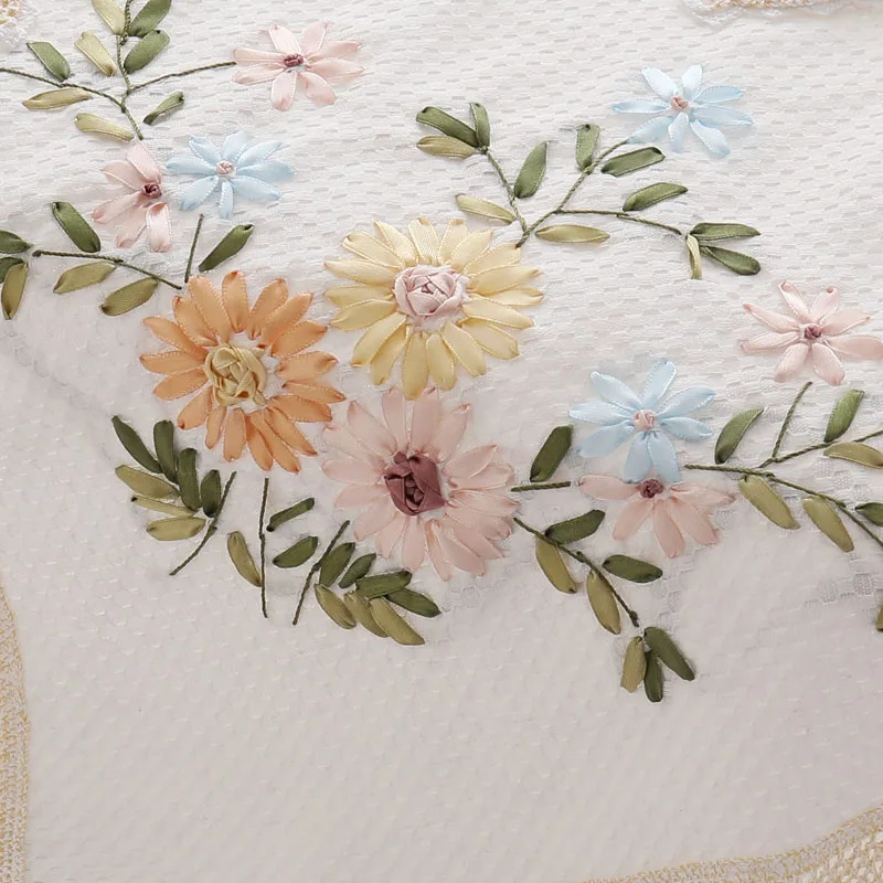 2pcs Simple Fashion Handwork Cover Towels Tea Set Covers Dust and Handkerchiefs