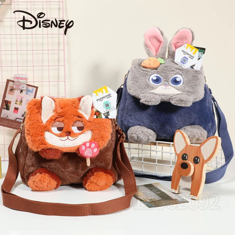 

Disney New Plush Doll Backpack Luxury Brand Original Women's Doll Backpack Cartoon Cute Multifunctional Shoulder Messenger Bag