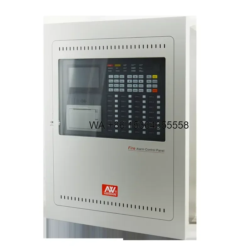 Wmwmnu LPCB Approved 1-8 Loop FP300 Addressable Fire Alarm Control Panel with 4G GSM Support for Hotel and Market Use