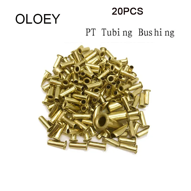 Douille de tube en laiton 4 6 8 10 12mm, 20 pièces, noyau d'huile/noyau d'huile, raccords de tuyaux d'huile, raccord de manchon de Compression
