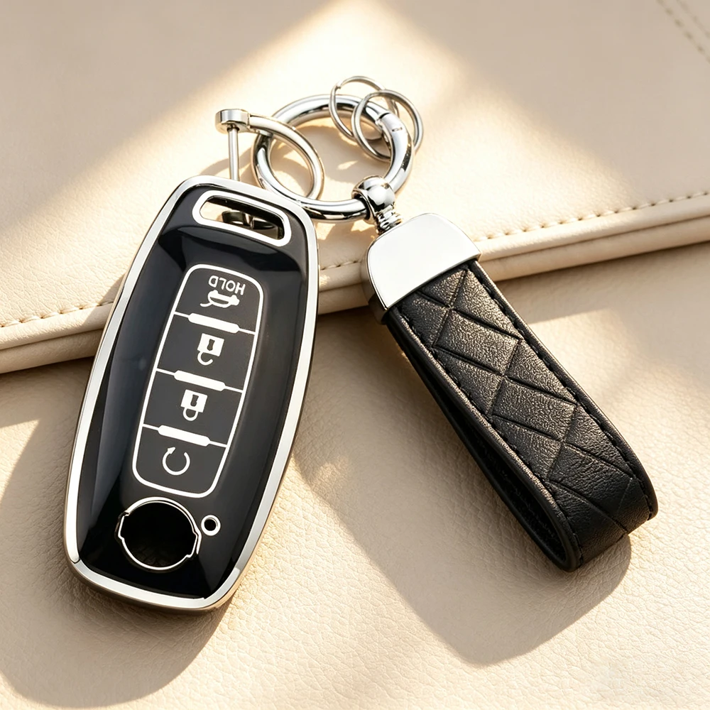 Funda protectora para llave inteligente de 5 botones para Nissan Altima Sentra Maxima Rogue Armada Pathfinder