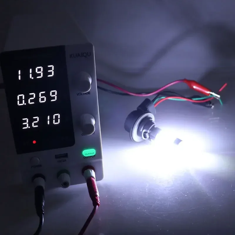 2 قطعة T25 3157 ثنائي اللون P27/7 واط 42SMD السوبر مشرق سيارة عكس مصباح النهار تشغيل ضوء بدوره إشارة الفرامل عكس ضوء 12 فولت #6