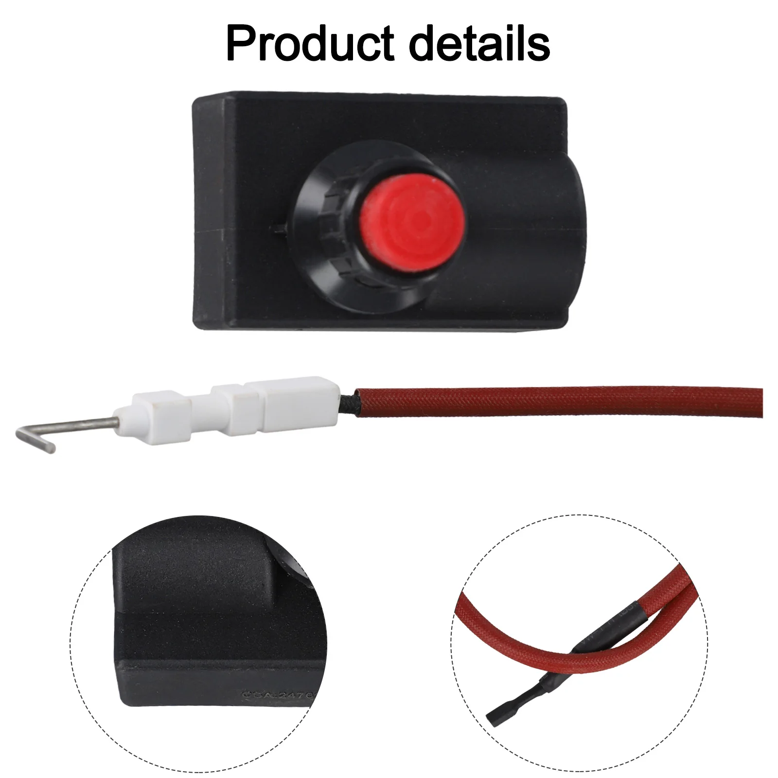 For Pulse Igniter Kit With 40cm Heat Cable For Propane For LPG Gas Grill Patio Fireplace Stove Ignition Assembly
