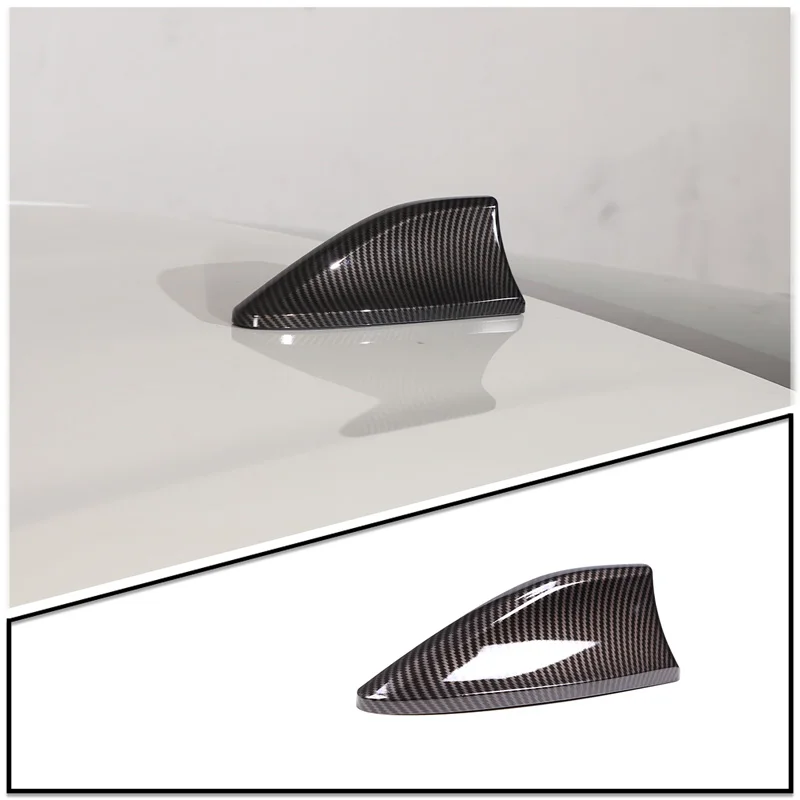 For Subaru BRZ/Toyota 86 2022 ABS Carbon Fiber Style Car Roof Shark Fin Antenna Cover Signal Aerials Cover Car Accessories