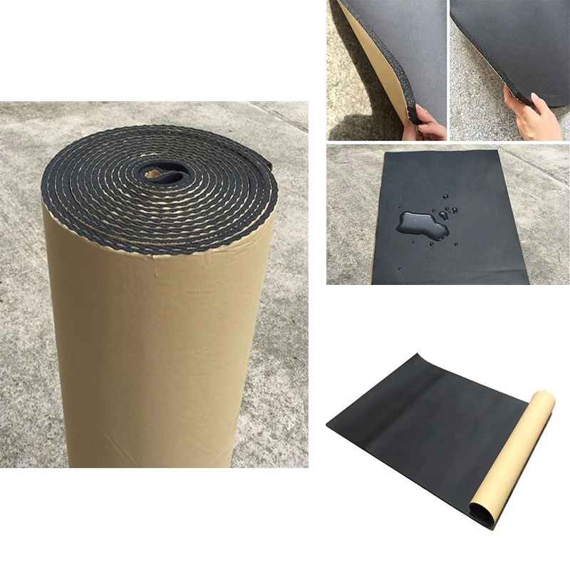 

200*50cm 10mm Thickness Car Foam Cotton Deadener Reduction Noise Sound Insulation Cotton Door Trunk Soundproof Auto Accessories
