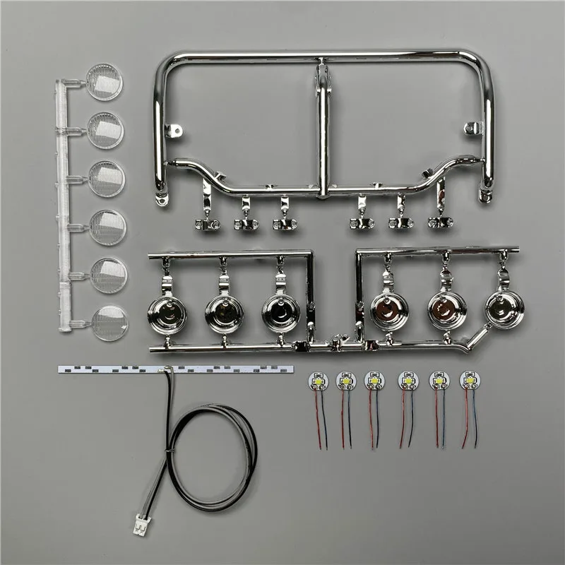 1:14 스케일 타미야 RC 트럭 SCANIA 770S R620 VOLVO BENZ Arocs MAN TGX 자동차 액세서리용 LED 루프 라이트 전조등