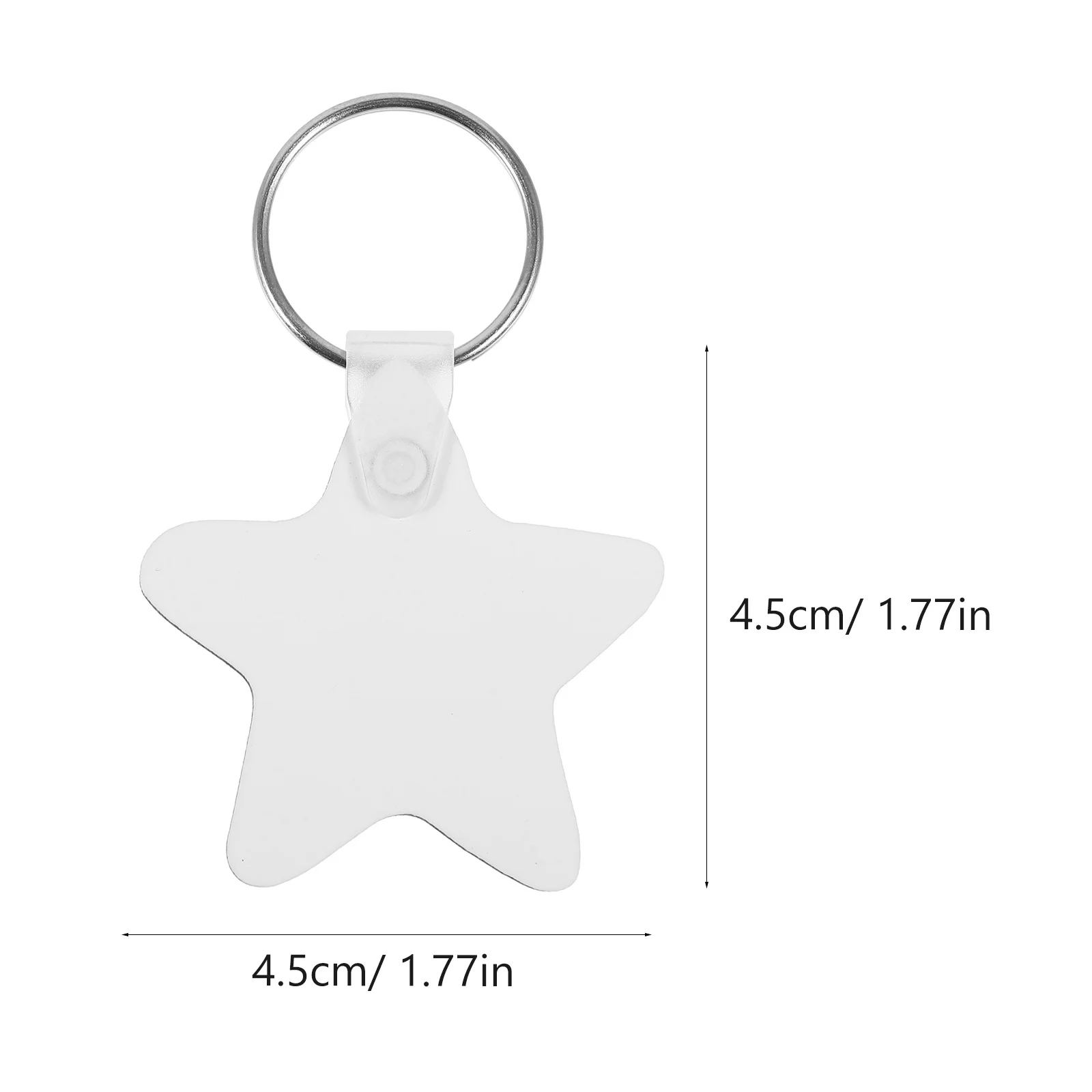 10Pcs Sublimation Keychain Blanks DIY Craft Supplies Printable Tags for Gifts Custom Jewelry Making Handmade Personalized Items