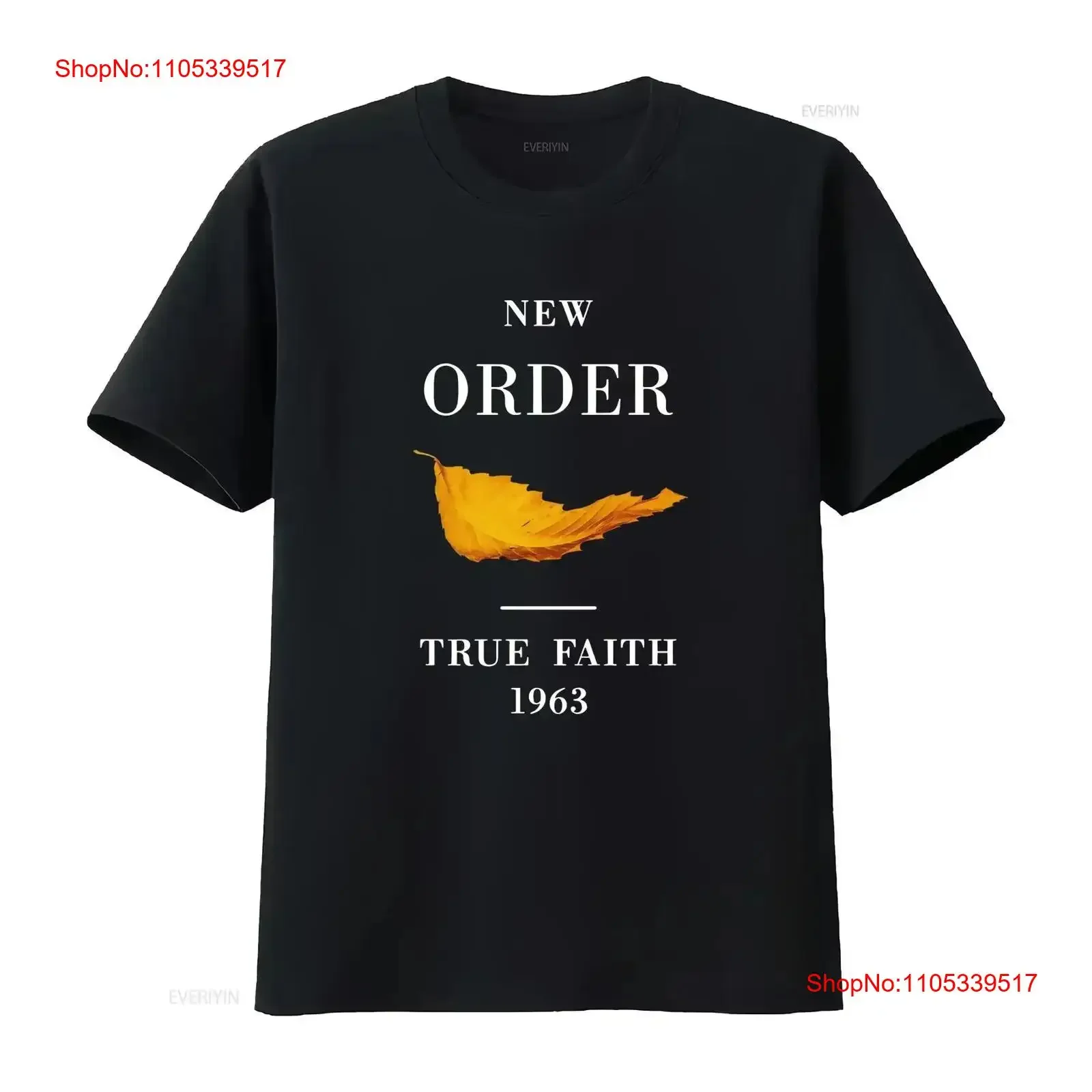 New Order True Faith T Shirt Mens Licensed Rock N Roll Band Retro Navy Blue vintage Washed Breathable streetwear Slightly