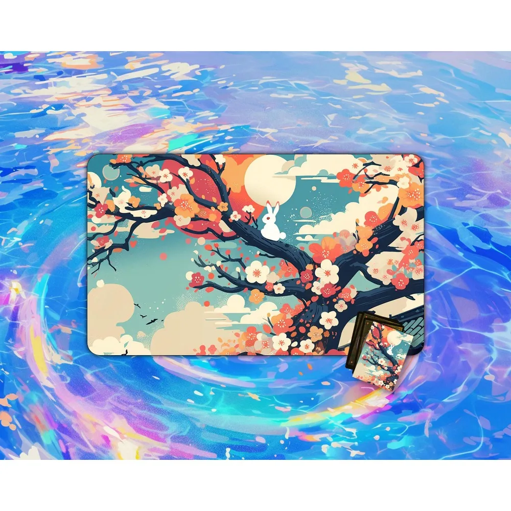 TCG Playmat | Rabbit on Blossom Tree Playmat  24