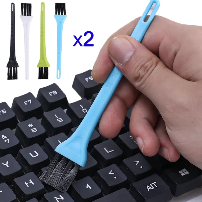 Multi-Purpose Portable Keyboard Handle Brushes for MacBook Laptop Computer Anti Static Cleaning Tools Electronics Cleaner Kit