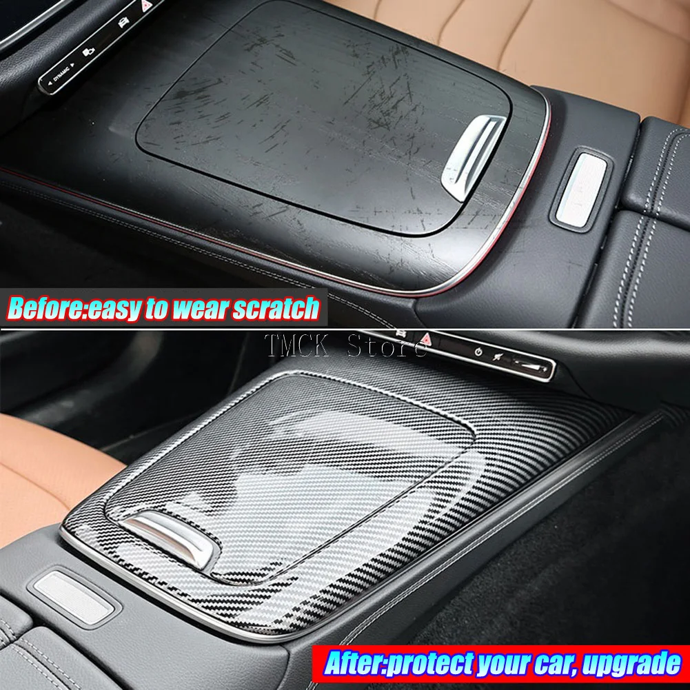 Do Mercedes Benz E Class W214 E200 E220 E260 E300 2024 2025 Akcesoria samochodowe Centralne sterowanie Panel zmiany biegów Pokrywa Ramka