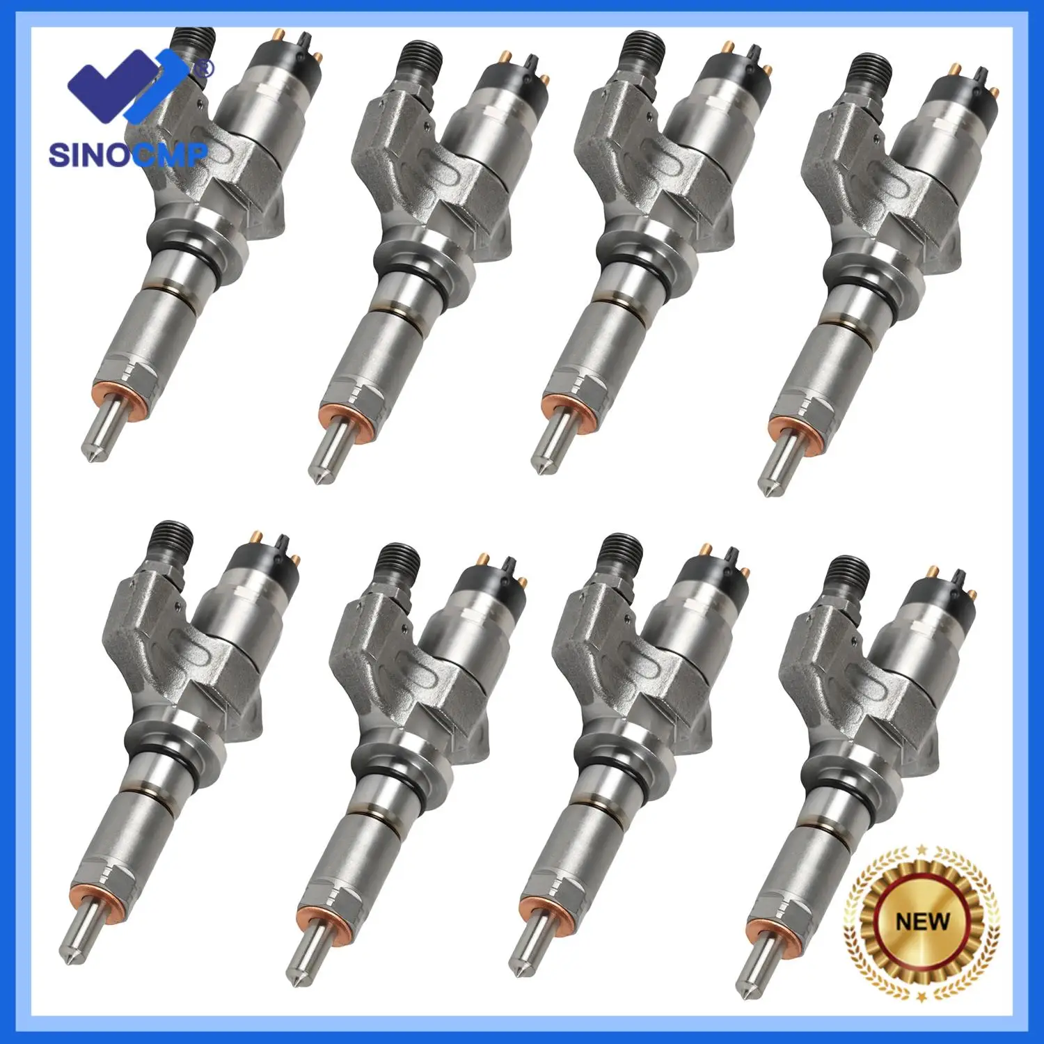 

8pcs New Fuel Injector 0445120008 0986435502 97729095 97720661 97720604 for Duramax 6.6L LB7 2500 3500 GMC Bosch 2001-2004