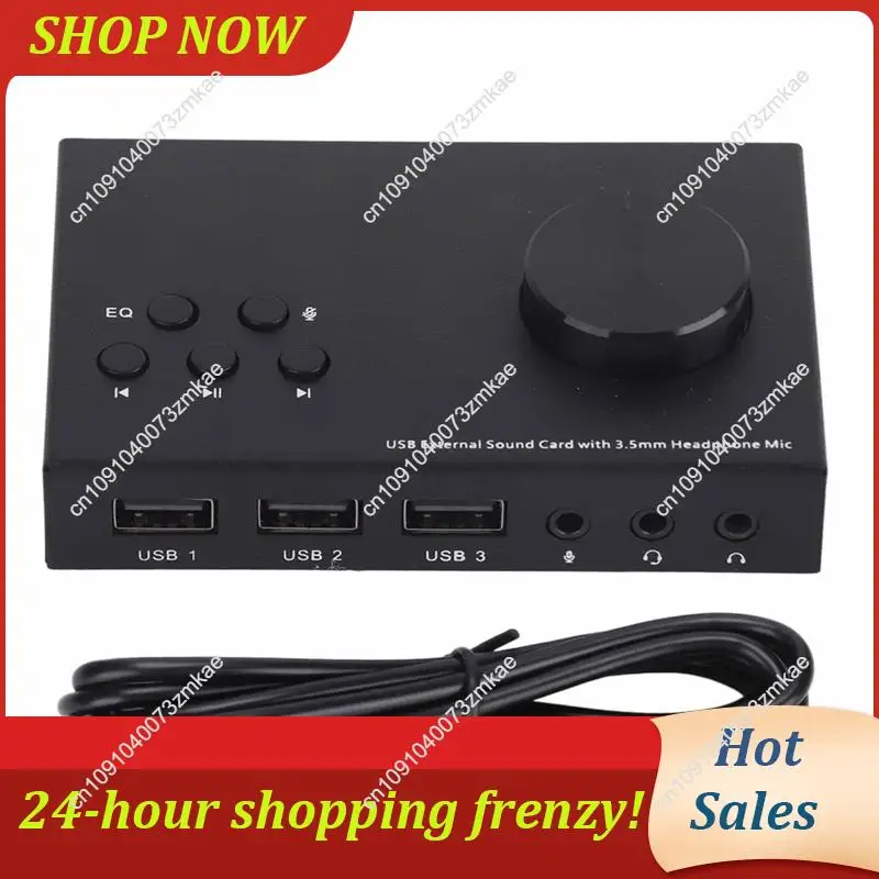 

Daily Sale USB Extenrnal Sound Card Sound Conversion Audio Adapter With Stereo 3.5Mm Interface