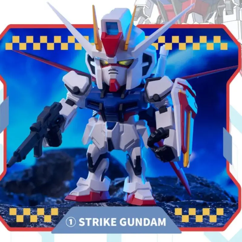 

Оригинальная фигурка Bandai QMSV MINI STRIKE & DESTINY GD, игрушка-сюрприз в закрытой упаковке, коллекционная фигурка робота, подарок для мальчиков на праздники