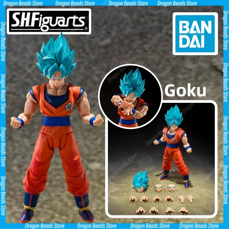 

Bandai Dragon Ball Super Saiyan God Goku, Power Beyond Limits in Azure Blue, 1/12 Scale Action Figure, Gift & Collectible