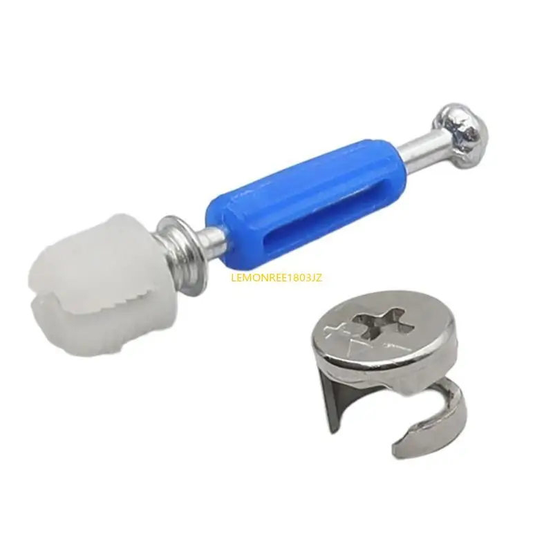 N58C 100Pcs Furniture Connecting Hardware Set Cams Screw Eccentric Wheel Nut Cams Lock Nut for Wardrobe Splicing Cabinet