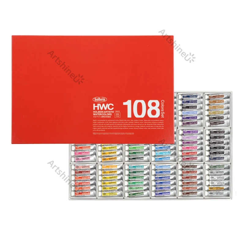 108 Colors Holbein Watercolor Paint Set 5ML Tubes For Artists Painter Profissional Watercolor-painting Pigment Art Supplies