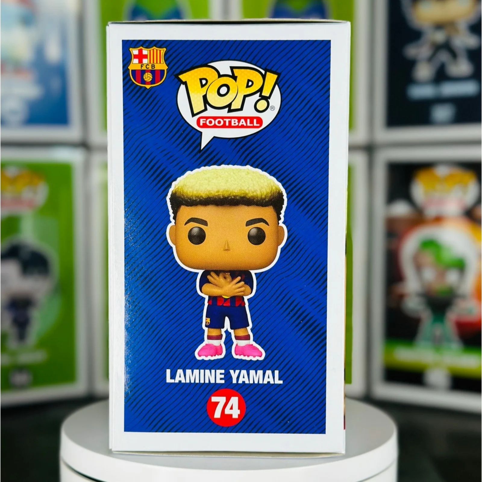 

FC Barcelona Lamine Yamal Vinyl Figure Funko Pop #74 Official Genuine Limited Edition Lamine Yamal Fans Collectible Toy Gift