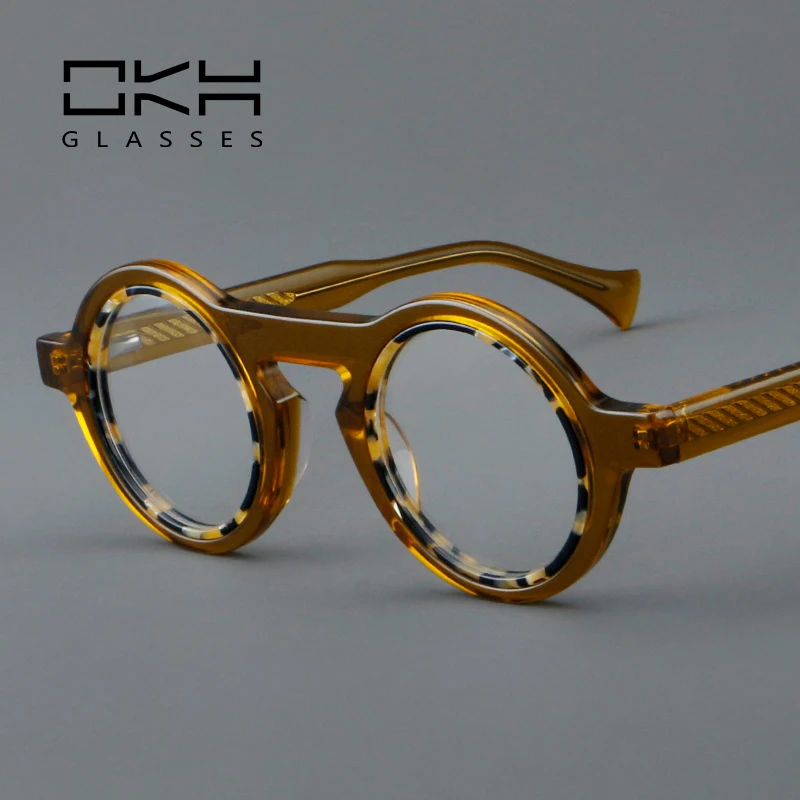 

OKH Acetate Classic Frame Reading Glasses High Quality Spring Hinge Retro Optical Presbyopic Eyeglasses B29