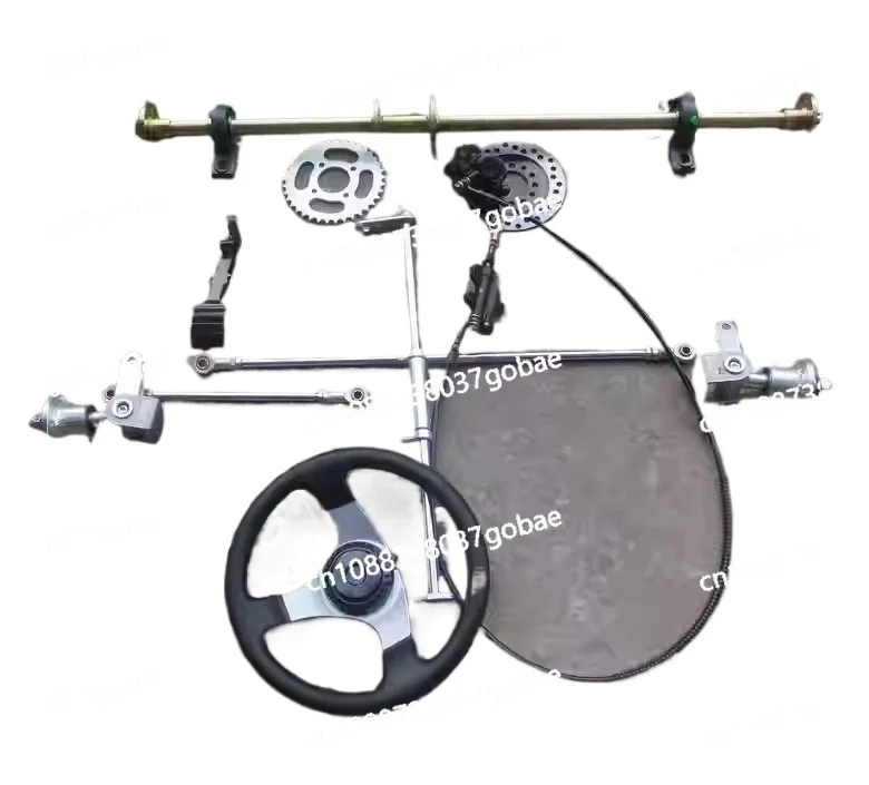 

168 аксессуаров для картов, модифицированный дрифт-кар, четырехколесный электромобиль, тормозная система с передней и задней подвеской, 5-дюймовые шины