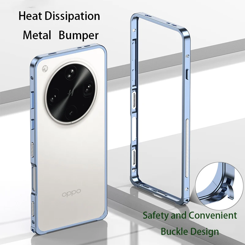 

Чехол-бампер из алюминиевого сплава для OPPO Find X8 Ultra x8s plus x8s + с охлаждающим металлическим каркасом, защитные жесткие задние бамперы