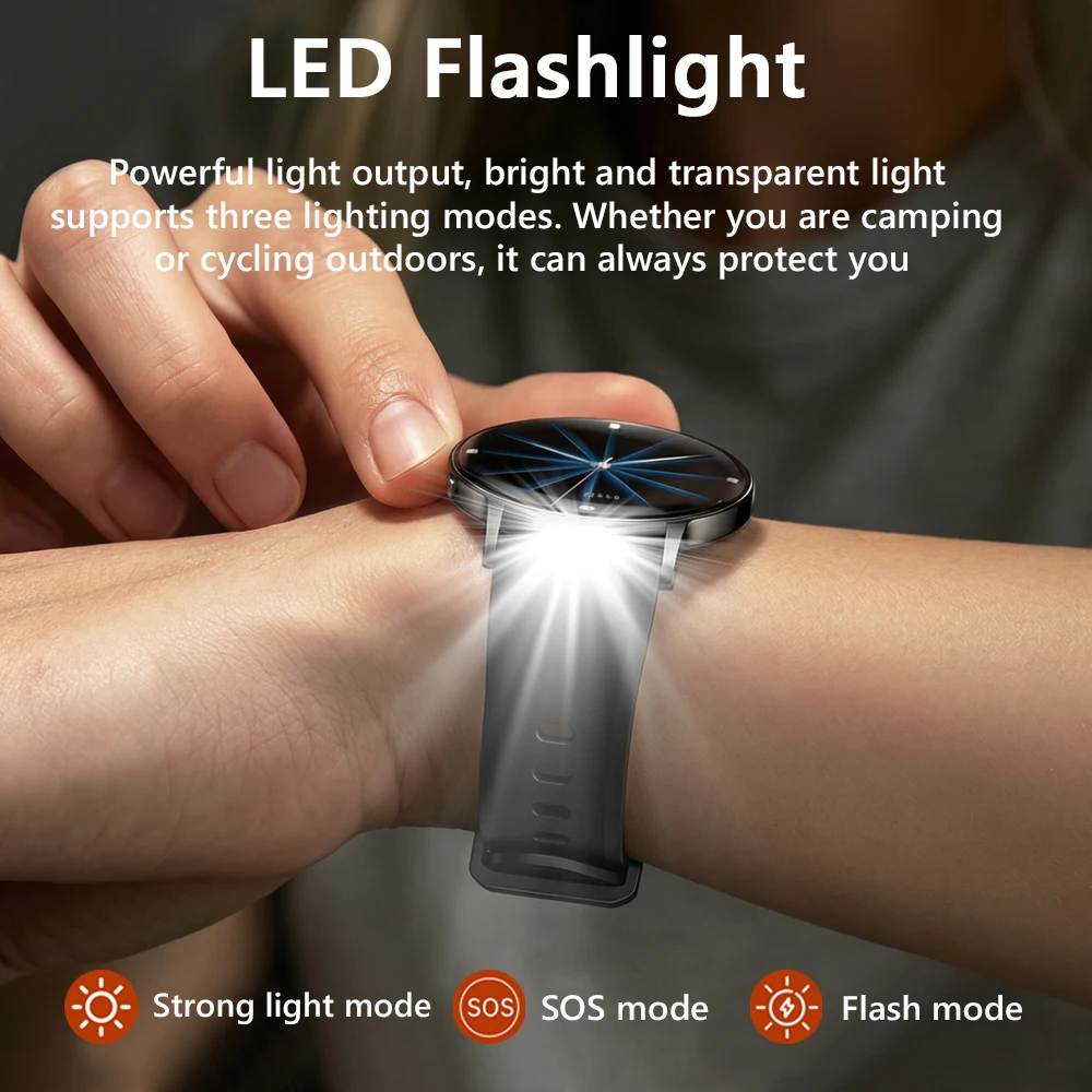 Nuevo Reloj Inteligente AMOLED Ultrafino de 5.93mm para Mujer 2026, Pantalla Siempre Encendida (AOD), Llamadas Bluetooth, Resistente al Agua IP68, Linterna LED, Reloj Deportivo de Moda para Mujer, Enviado Localmente desde Polonia
