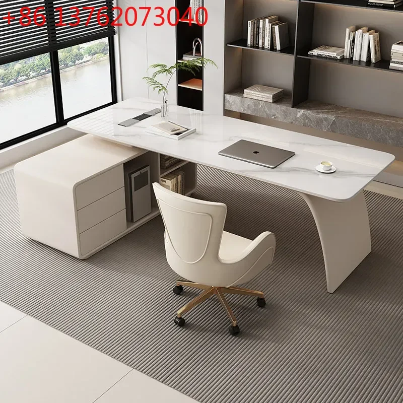 

Office Desks And Workstations Study Desks Italian Minimalist Corner Desk Light Luxury High End Slate Computer Desk Room Offices