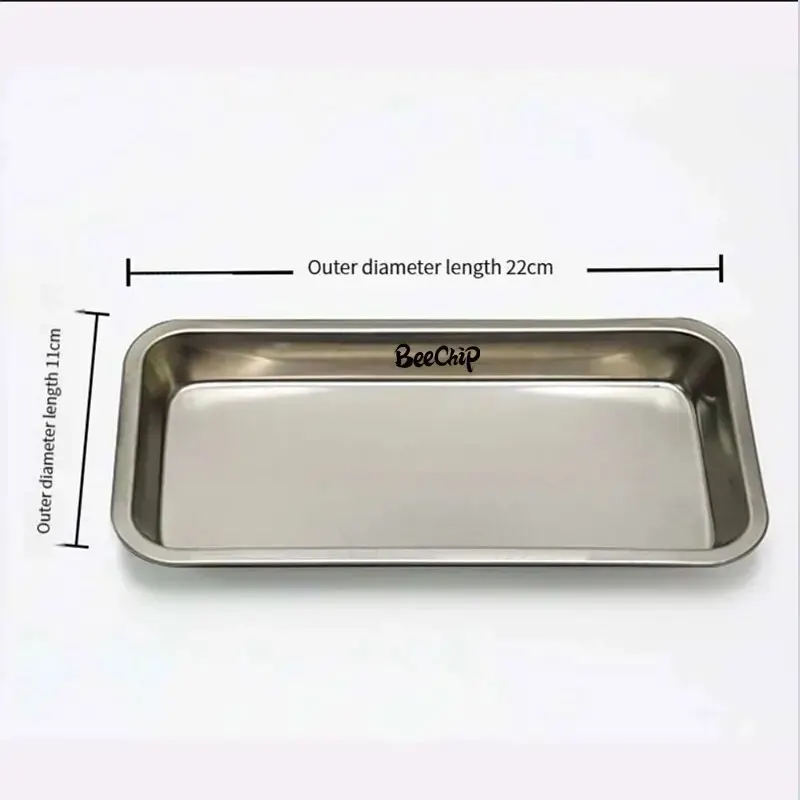 1PC Stainless Steel Cosmetic Storage Tray Tattoo Equipment Tray Dental Tray Fake Nail Tray Tool Nail Display Stand