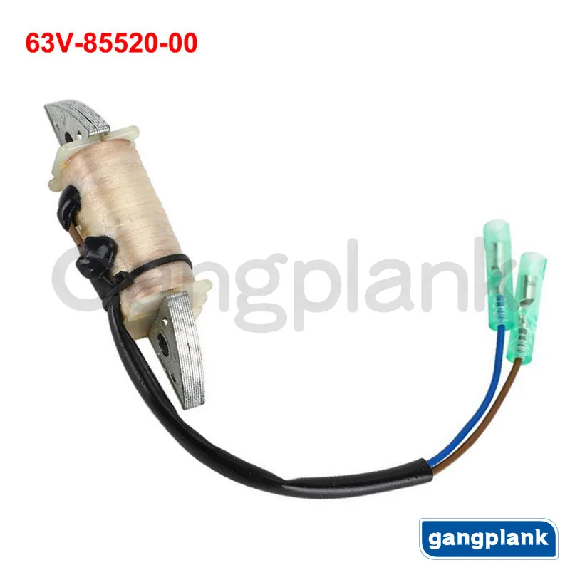 For Yamaha Pioneer Two-stroke 15HP Outboard Engine Ignition Coil Charging Coil 63V-85520-00