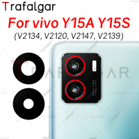 Rear Back Camera Glass Lens For vivo Y15A Y15S V2134 V2120 V2147 V2139 Replacement With Adhesive Sticker