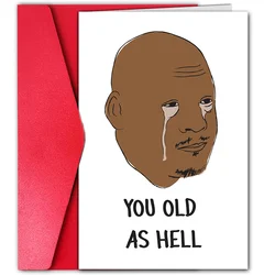 1 funny birthday card with fun graphic design creative greeting card. The perfect gift for family, friends and co-workers.