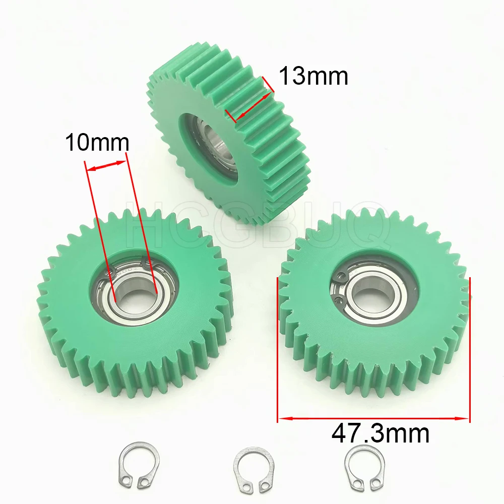 Ingranaggio planetario da 47,3x13mm 36 denti Ingranaggi con cuscinetti da 10mm Mozzi ruota Ingranaggio in nylon per bici elettrica per parti del