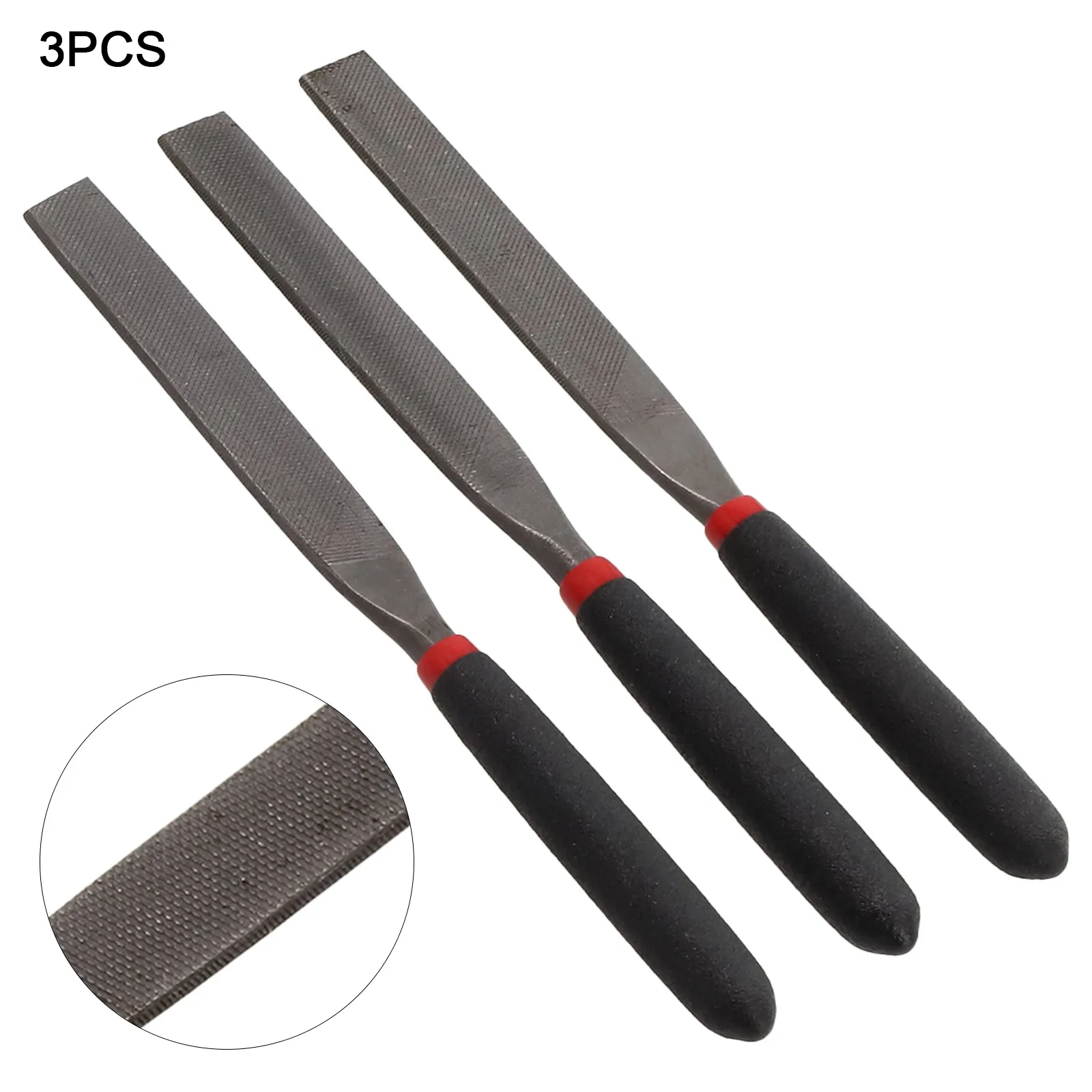 도구 파일 강철 파일 스톤 타일 118mm 3pcs 공예 플랫 파일 스톤 유리 유리 용 경화 강철 브랜드 뉴