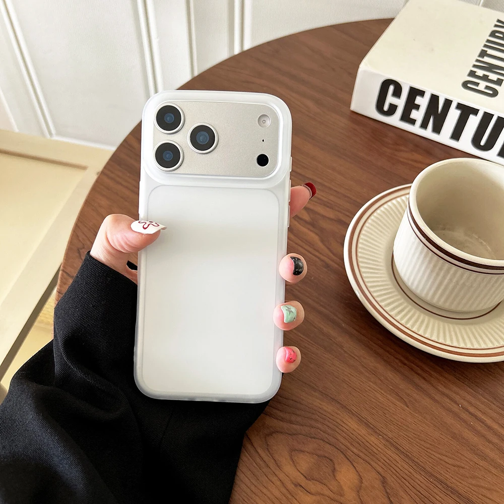 Luxe Transparante Snoep Kleur Case Voor iPhone Air 17 16 15 14 13 12 Pro Max Plus 16E Helder Matte siliconen Soft Cover Shell 16 +