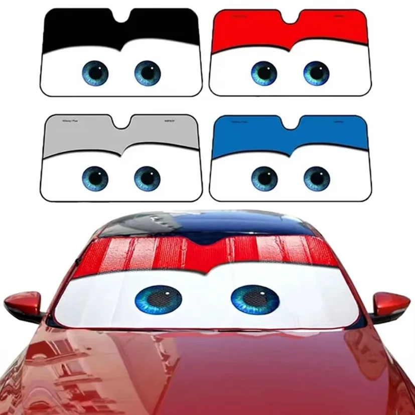 

Car Solar Protection 4 Colors Eyes Heated Windshield Sunshade Car Window Windscreen Cover Sun Shade Auto Sun Visor Car-covers