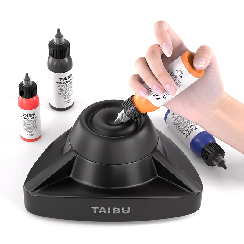 TAIDU Wireless Rechargeable Tattoo Color Mixer Shaker Suction Cup Design Color Shaker For Ink Mix Machine Tattoo Equipment