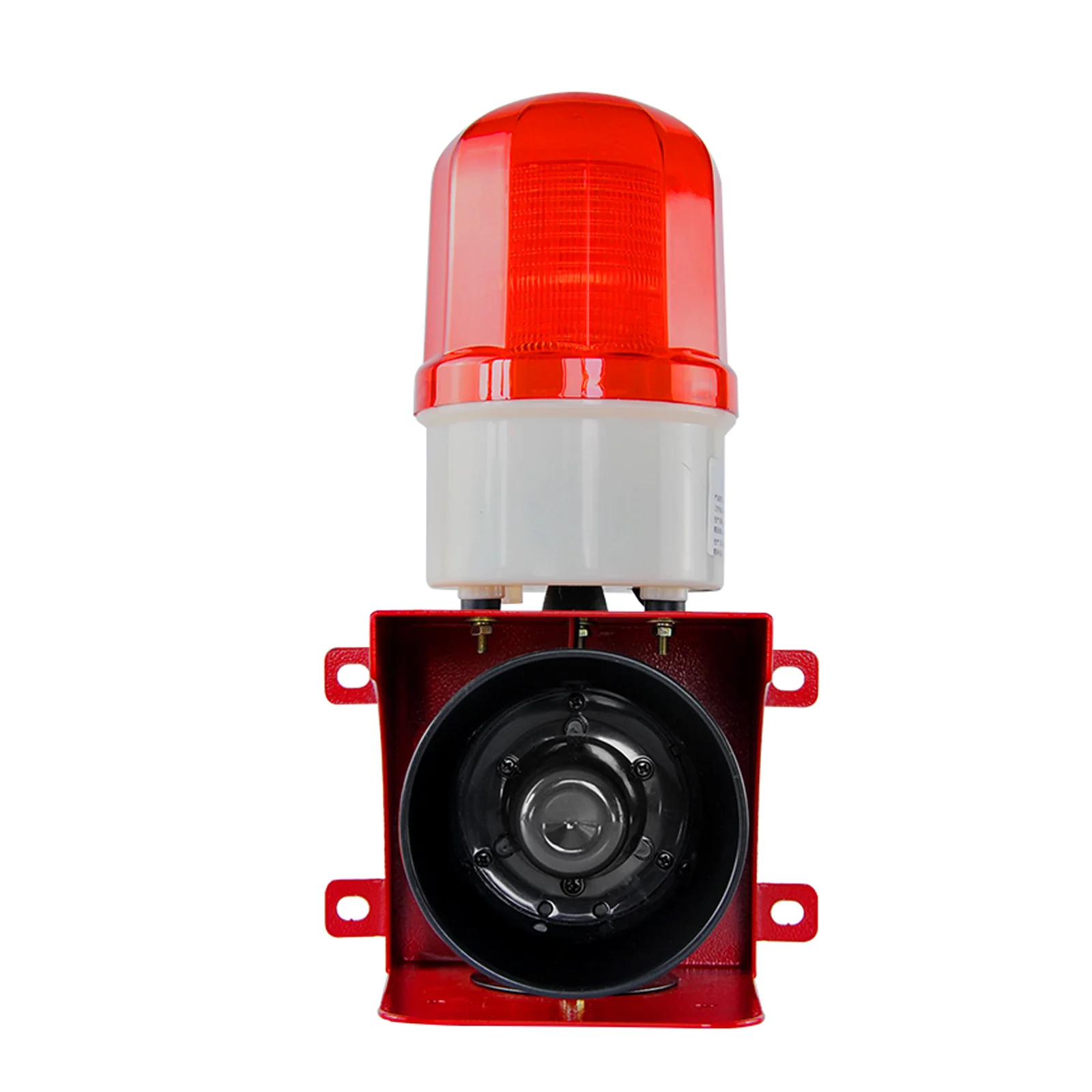 Industrial Alarm Siren Outdoor 110dB Loud Horn Security LED Flashing Light Alarm  For Home, Factory DC12V AC220V TGSG-110