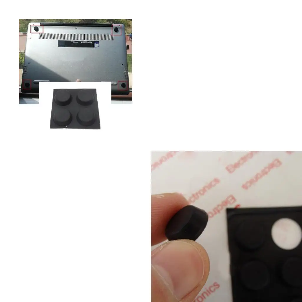 Universal Laptop/Computer Keyboard Stands,4 Pack Anti-Slip Silicone Riser Stable Kickstand Compact Ventilated Feet
