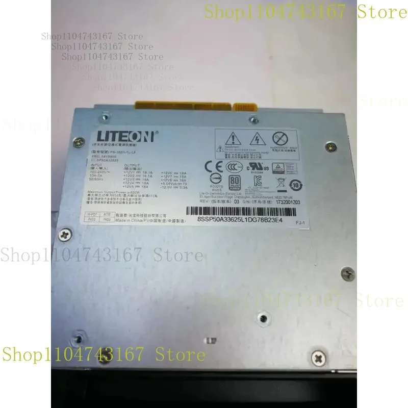 

FOR Lenovo P500 P510 Power Supply for Workstation 650W PS-3651-1L-LF 54y8908 Fast Ship