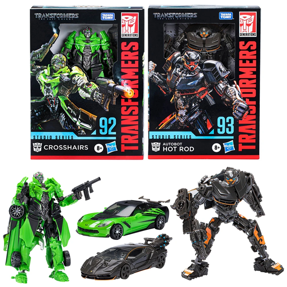 

[In-Stock] Hasbro Transformers Studio Series SS92 Crosshairs & SS93 Hot Rod Collectible Deluxe Class Action Figure Model Toys