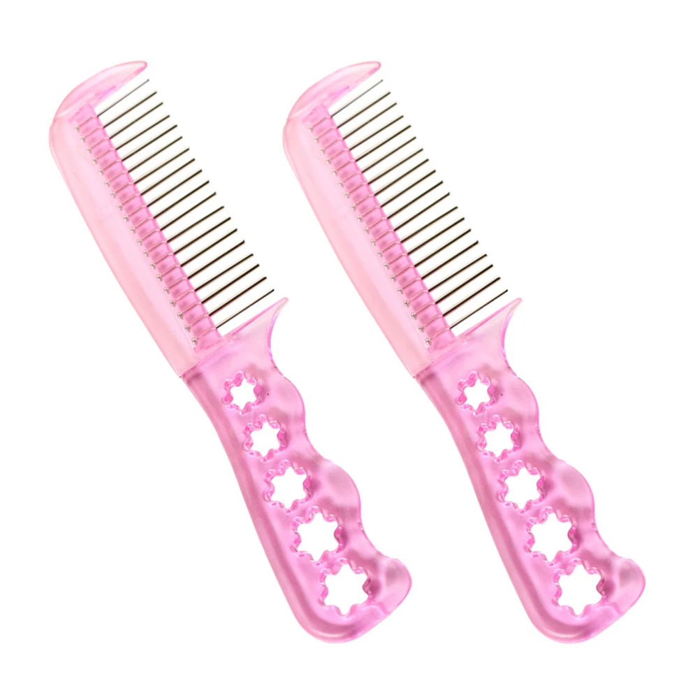 

2Pcs Anti-static Hair Compact For Synthetic Wigs Synthetic Brush Lightweight Hair Brush Styling Tool