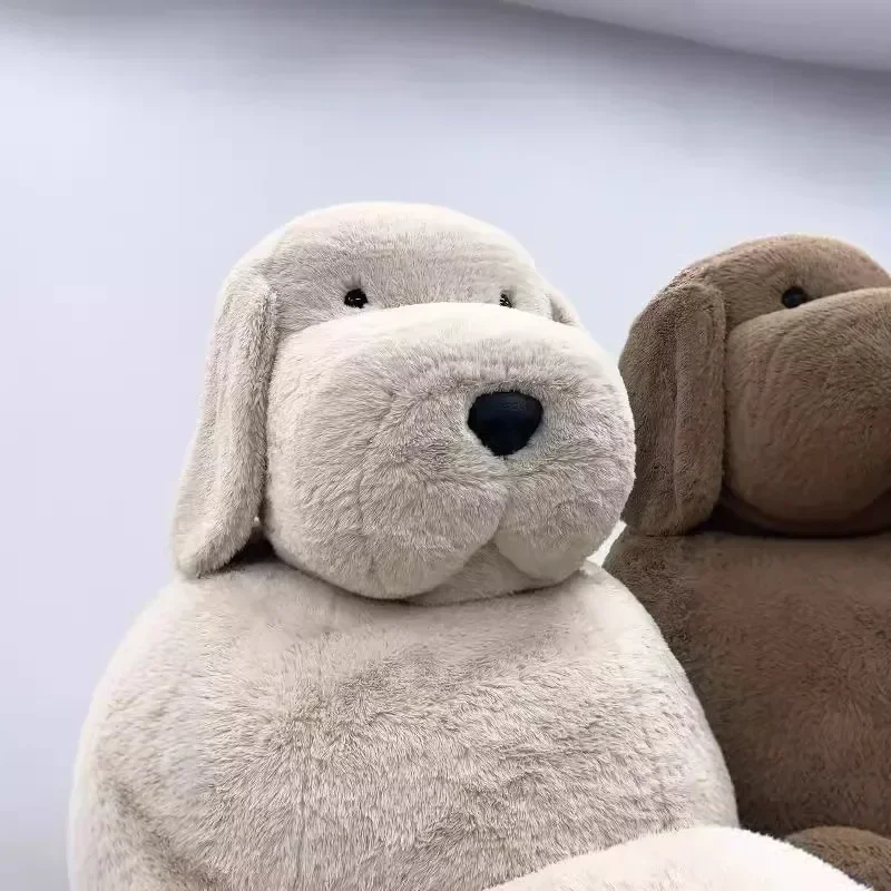 Teddy dog fabric sofa living room size apartment Internet celebrity villa large flat furniture