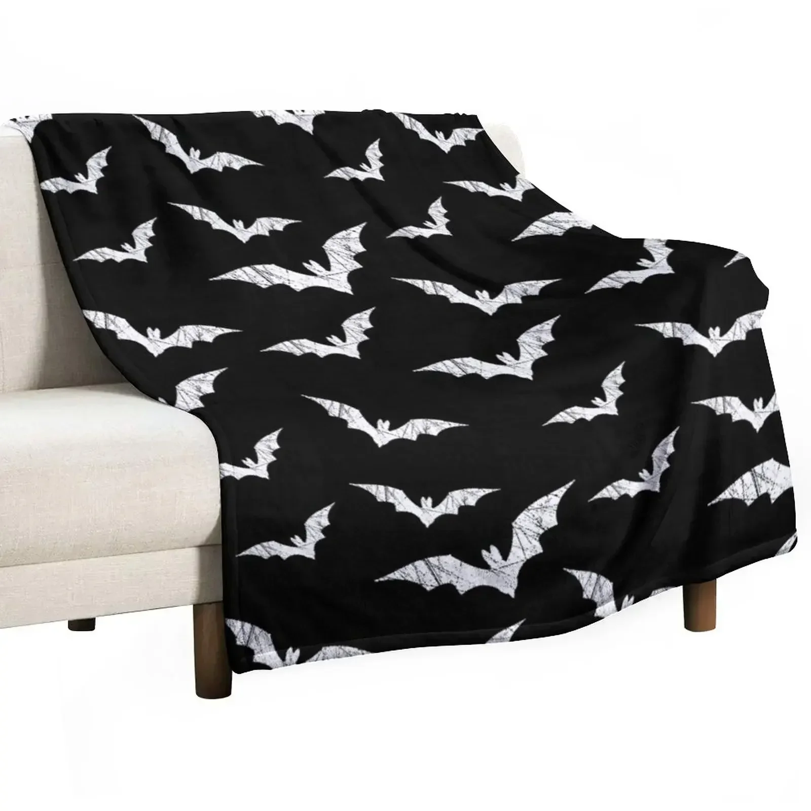 

Bats Pattern Throw Blanket Luxury Decorative Beds Soft Plush Plaid valentine gift ideas Blankets