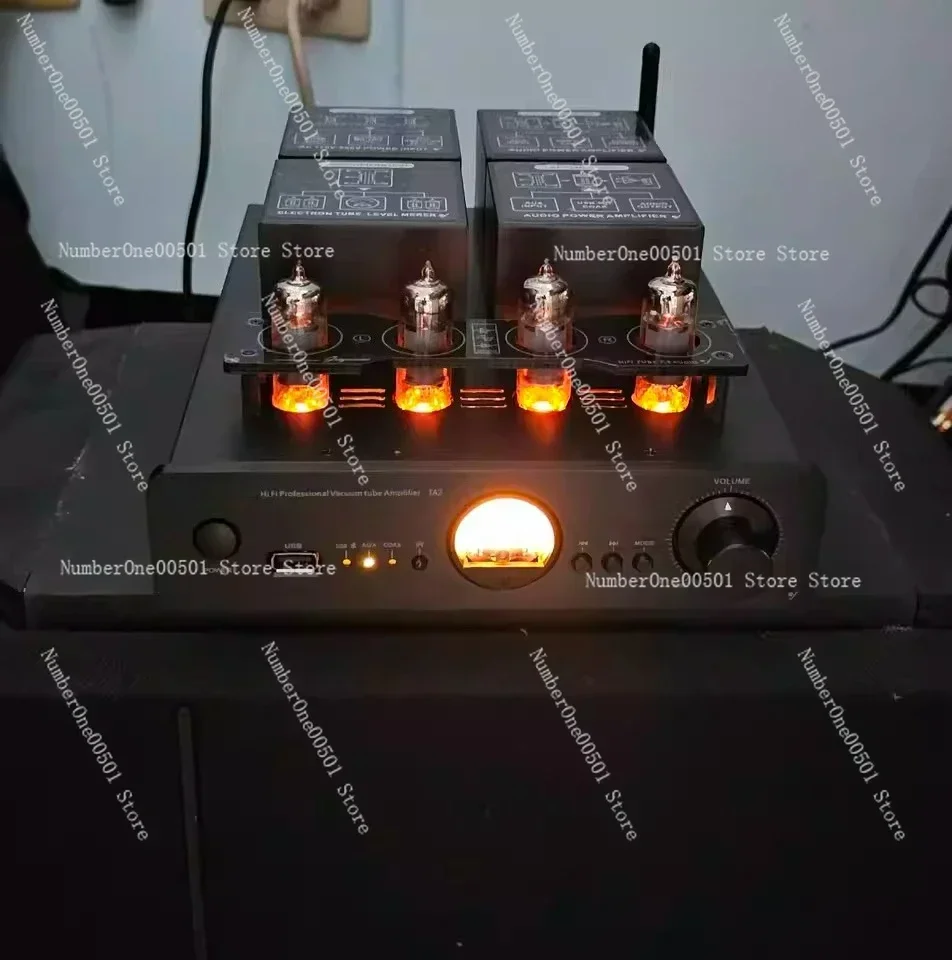 

HiFi Tube Amplifier with Bluetooth 5.3 USB Coaxial Input Lossless Audio Power Amp for Home Vacuum Tube Sound Quality