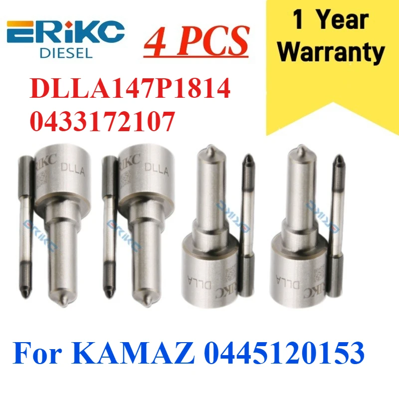 

DLLA 147P 1814 0 433 172 107 New Diesel Injector Nozzle DLLA147P1814 0433172107 Fuel Sprayer 0433172107 for KAMAZ 0445120153